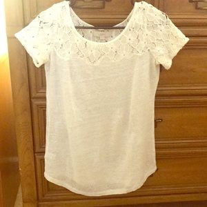 Loft Lace Linen Tee